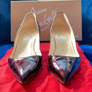 Christian Louboutin Patent Leather Tortoise 38